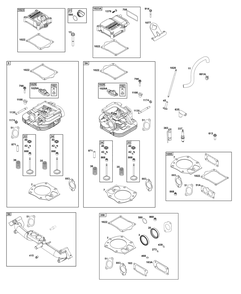 Cylinder Head Group Diagram and Parts List for 543477-3213-J1 400000 - 699999 Briggs and Stratton Engine